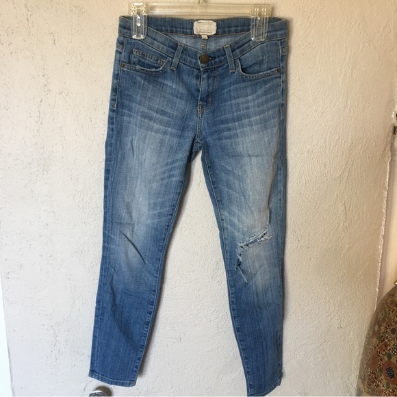 Current/Elliott The Stiletto Jeans in Jukebox Destroy - Picture 2 of 10